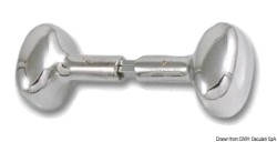 Chr.brass double knob handle 