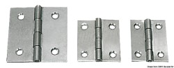 Scharnier aus VA-Stahl, poliert 30x30 mm 