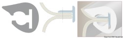 Profil błotnika PCV w kształcie litery L czarny 36x38 mm