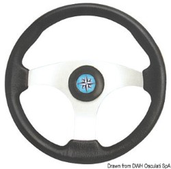 Steer.wheel Technic black / silv