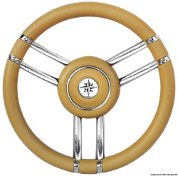 Apollo steering wheel SS+polyurethane &Oslash350mm ivory 