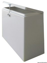 Behälter-Deckung aus GFK, weiß 80x32x52H cm 