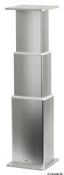 Square aluminum pedestal 3-heights 24V 