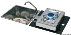 Hinged cooktop 1 burner rectangular version 
