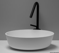 Countertop round sink in Ocritech white Ø 300 mm 