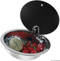 Sink w/tinted glass lid 330 mm 