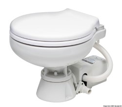 Električni WC w / belega plastičnega sedeža