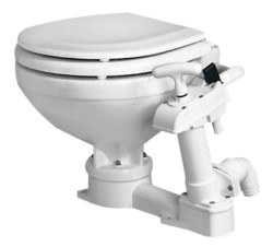 Manuelles WC compact Holz Toilettenbrille 