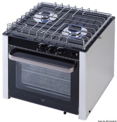 Gas range w/cardan joint oven 2 burners 