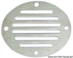 Prise air circulaire inox poli miroir Ø 83 mm 