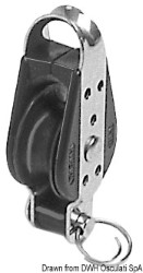Single block 1pulley w/becket AISI316 22x6 