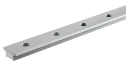 Anodised aluminium rail 32x6 mm (2m-bar) 