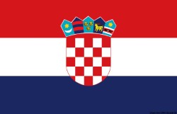 Flag Croația 20x30cm