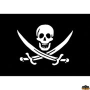 Bandiere dimensioni 200x300 mm modello pirati
