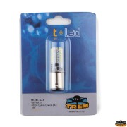 Led bulbs BAY15D with pins out of axis for navigation lights with resin covering
