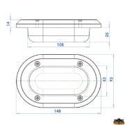 Recessed mounting light