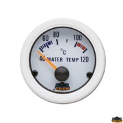 Wassertemperatur-Durchflussmesser, Außendurchmesser 57 mm, weiße Farbe