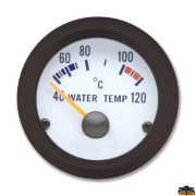 Indicatore temperatura acqua con sensore colore bianco ghiera nera