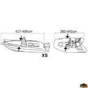 Housse de bateau Covy Line taille S 488-564 cm