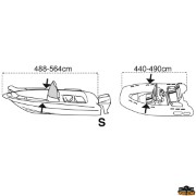 Teli copri barca covy line taglia xs 427-488 cm