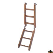 Mahogany wood ladder 4 steps