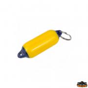 Porte-clés flottant forme Majoni Fender couleur jaune