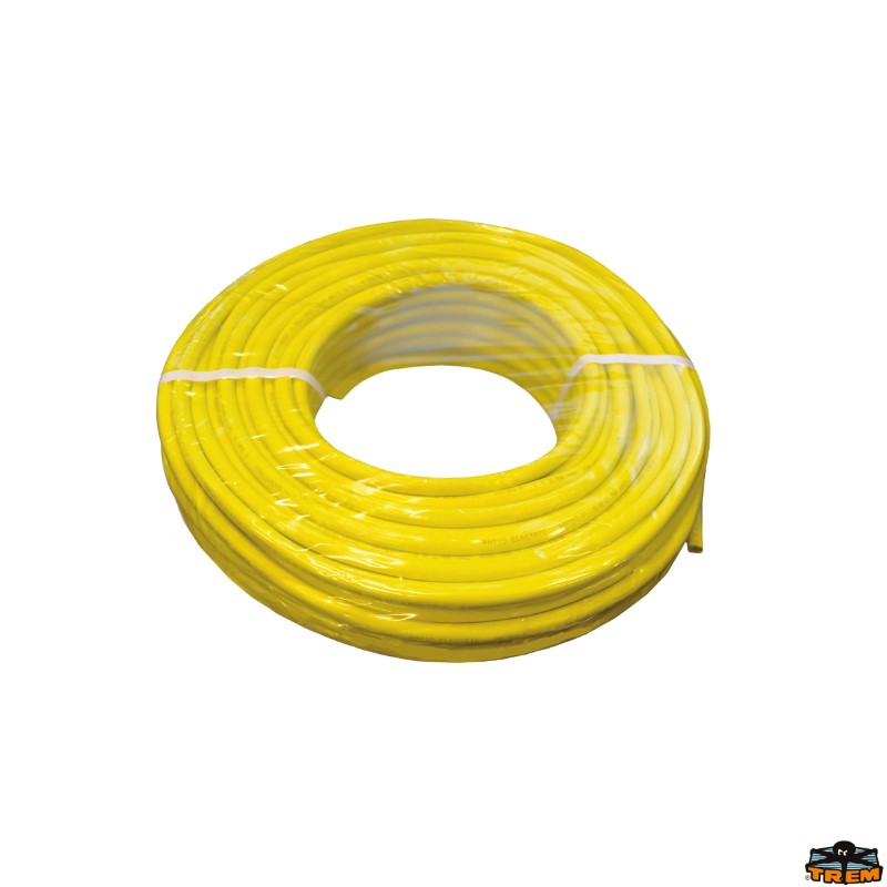 Cavo tripolare colore giallo matassa 50 mt sezione cavo 3x2,5 mm - Trem  Z2016011